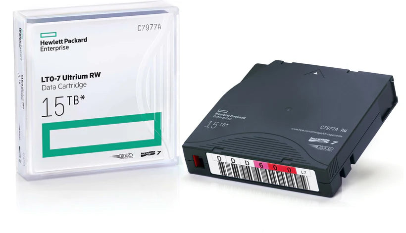 HPE LTO Ultrium-7 6TB 15TB RW Custom Labeled 20