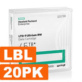 Q2079AL HPE LTO 9 Ultrium Data Cartridge Custom Labeled, 20 Pack