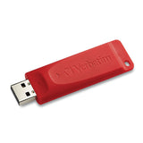 Verbatim Store n Go USB Flash Drive, 97005, 64GB, USB 2.0, Red, TAA, MICROBAN