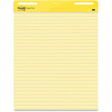 3M Post-it Ruled Easel Pad Yellow 25in x 30in