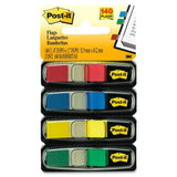 3M Post-it Smaller Size Flags Red Yellow Blue Green .47 in x 1.7 in 35 flgs/color 4/pack