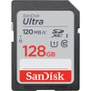 SanDisk Ultra SDXC Memory Card, 128GB, Class 10/UHS-I, 120MB/S