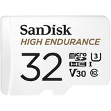 SanDisk High Endurance MicroSDHC, 32GB, U3, V30, C10, Full HD recording, w/Adapter
