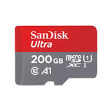 SanDisk Ultra microSDHC Memory Card, 200GB, 120MB/s, C10, UHS, U1, A1, Card W/Adapter