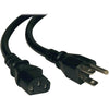 Tripp Lite  Computer Power Cord  10A  18AWG  125V  NEMA 5-15P to IEC-320-C13  15FT