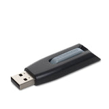 Verbatim Store n Go V3 Flash Drive, 49168 256GB, USB 3.0, Gray, TAA