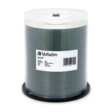 Verbatim CD-R 94797 700MB 52X Shiny Silver Silk Screen Printable 100PK Spindle TAA