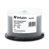 Verbatim DVD-R 95079 4.7GB 16X Hub DataLifePlus White Inkjet 50PK Spindle TAA