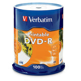 Verbatim DVD-R 95153 4.7GB 16X White Inkjet Printable 100PK Spindle