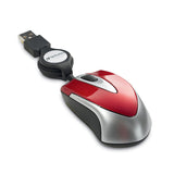 Verbatim Mini Travel Optical Mouse 97255 Metro Series Red