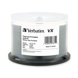 Verbatim DVD-R 97671 4.7GB 16X VX White Thermal Printable